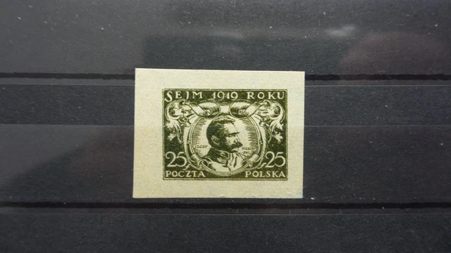 Polen 1919 / Kat. Fischer Nr. 111 P2 / Geschnitten  Postfrisch / MNH (**)  Kat.