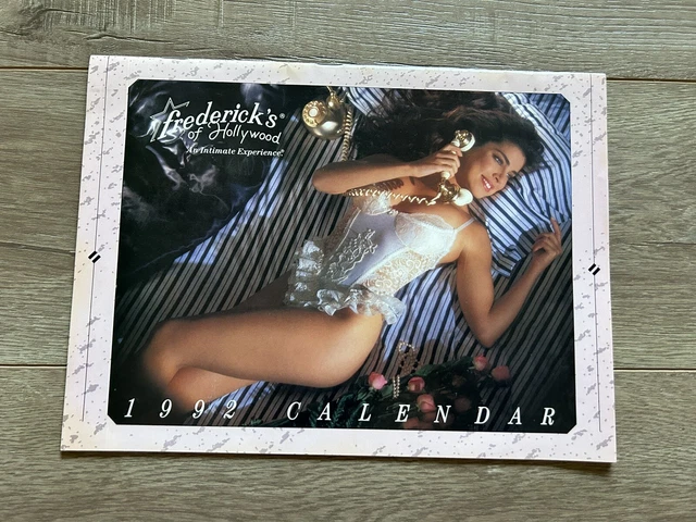 VINTAGE FREDERICKS OF Hollywood 1992 Sexy Lingerie Model Calendar $24.95 -  PicClick