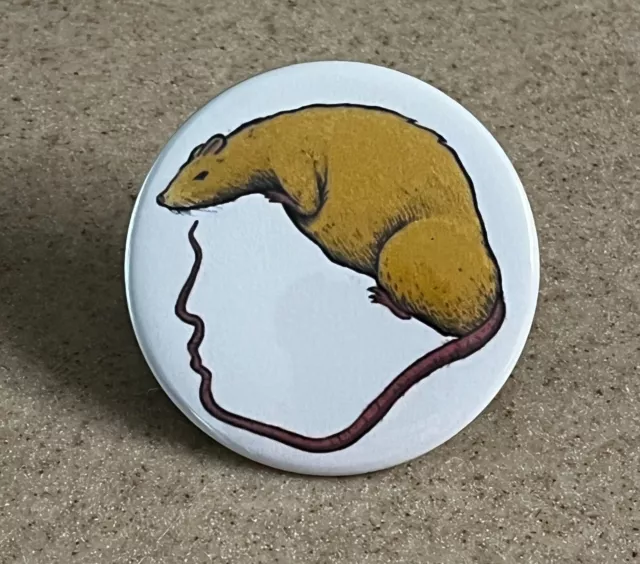 Trump Rat  Pin-Back Button 2 1/4 inch