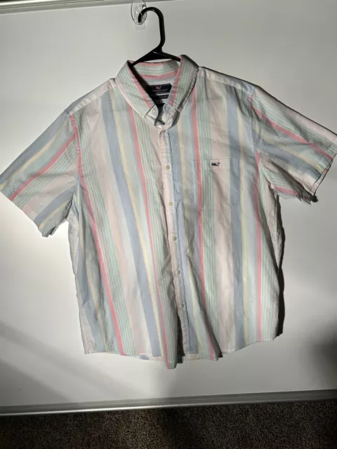 Vineyard Vines Slim Fit Tucker Mens Multicolor Short Sleeve Casual Button Shirt