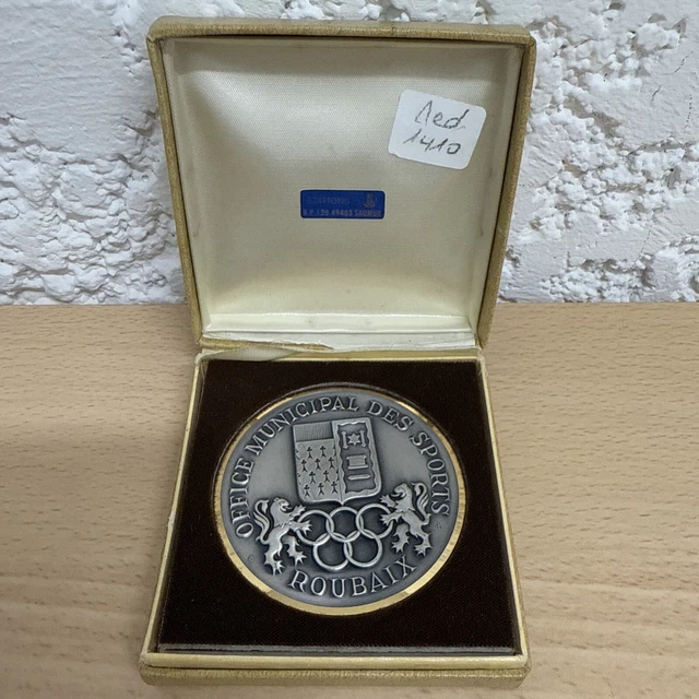 Médaille Sportive Française - Office Municipal Des Sports - MED2143 - Or Plaqué, XXIème