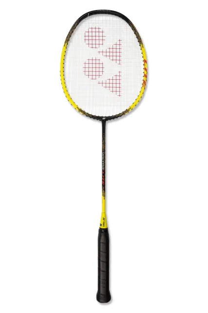 Yonex Voltric Lite schwarz-gelb Badmintonschläger für Angriffsspieler mit Hülle