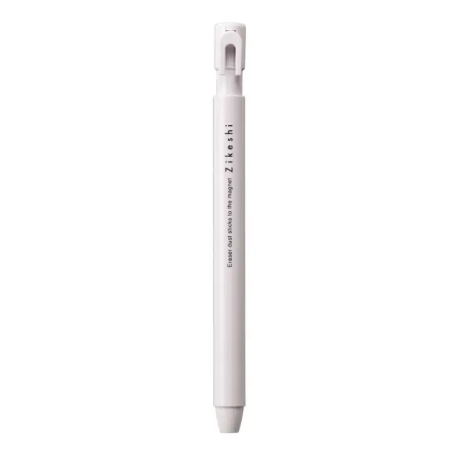 KUTSUWA HiLiNE Eraser Pen Magnetic Poppy All White White Core RE037WH