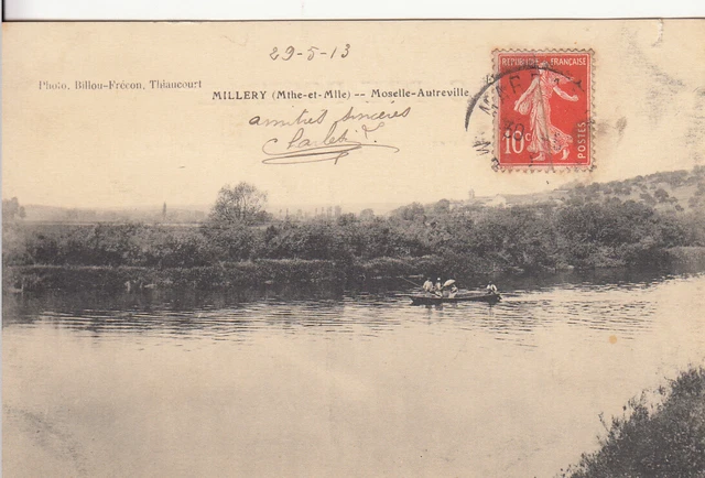 Antique MEURTHE-ET-MOSELLE MILLERY Moselle-Autreville Stamped Postcard