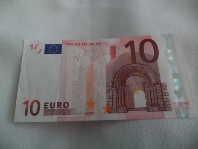 BILLET 10 EURO 2002 (Jean Claude Trichet) note