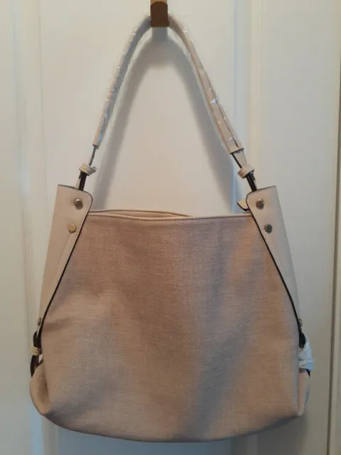 Anthropologie Tan Slouchy Large Shoulder bag purse BoHo