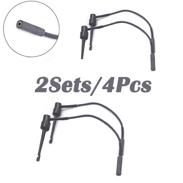 2Sets/4Pcs Dental Apex Locator File Holder Root ZXII Endo Files Clip Female head