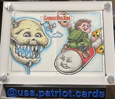 Topps Garbage Pail Kids We Hate The 80s Pano Sketch Kevin Lea Rory McQueen GPK