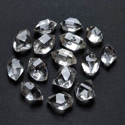 9g/15pcs 9-12mm Top Quality Natural Herkimer Diamond Quartz Crystal 2363