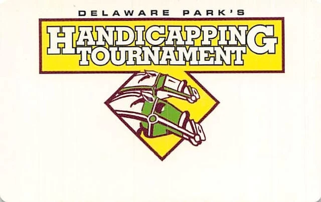Delaware Park - Stanton, De - Rare Handicapping Tournament Card
