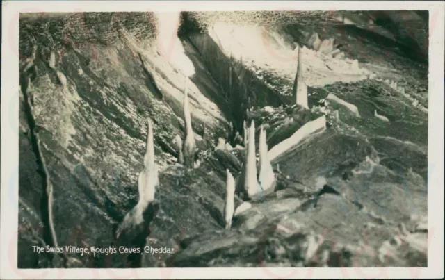 Cheddar Swiss Village Goughs Caves Real Photo