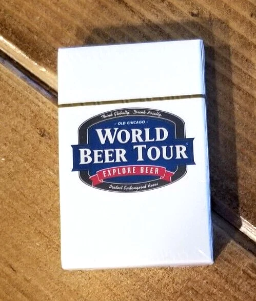 World Beer Tour Explore Deck of Playing Cards Old Chicago Pizza and Taproom NEW