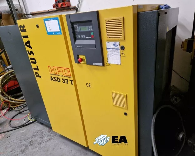 Used HPC Kaeser ASD37T 8bar Industrial Screw Air Compressor with Dryer + Filters