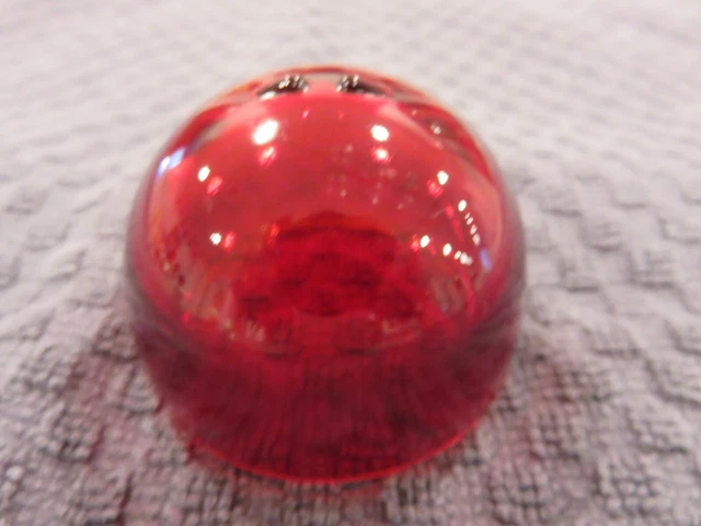 Vintage Grimes Glass 2” RED Aircraft Lens Marker Light Cover READ