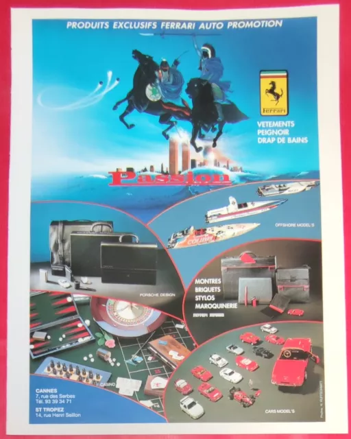 1999 Automobile Ferrari Products Ferrari Cannes Saint Tropez Press Advertisement