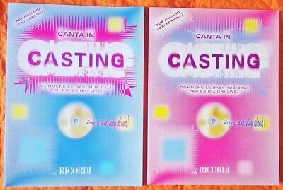 CANTA IN CASTING LUI&LEI Spartito Musicale + CD Basi Musicali 2 LIBRI