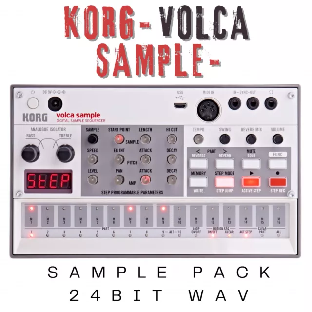 Muestra Korg Volca - PAQUETE DE CD DE MUESTRA WAV - Korg, Akai MPC, Cubase, Logic, Ableton