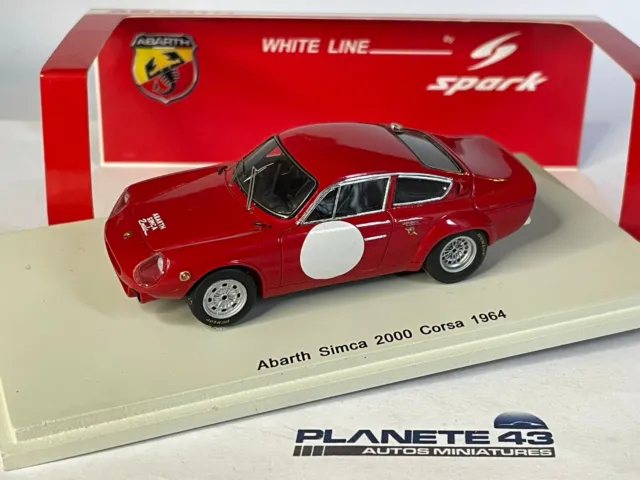 Spark Abarth Simca 2000 Coupe Corse 1964 1:43