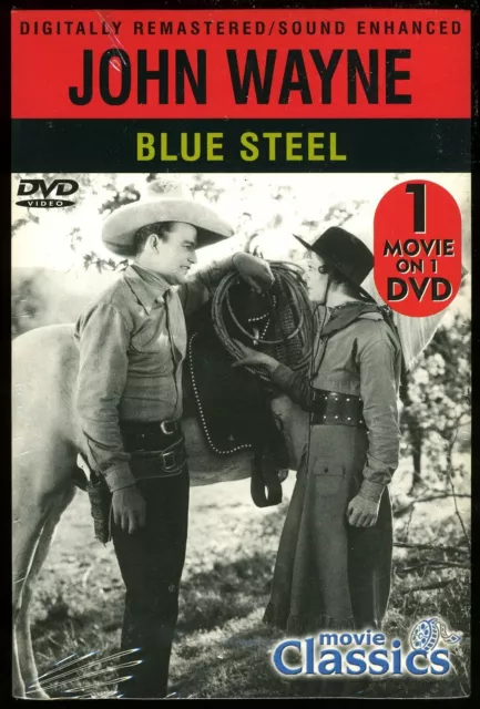 BLUE STEEL DVD B&W Western Stars John Wayne Eleanor Hunt Gabby Hayes