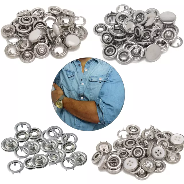 PRYM Heavy Duty Snap Fasteners Press Studs Poppers Buttons craft DIY clothings