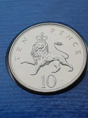 1988 BUNC 10p Crowned Lion Ten Pence Coin Brilliant Uncirculated