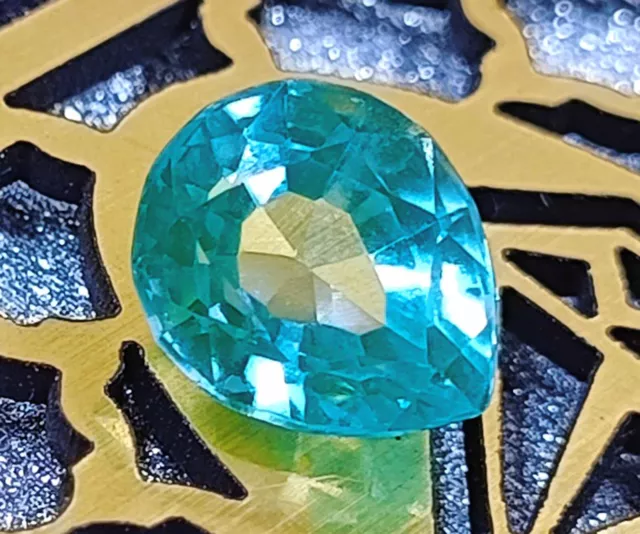 Gorgeous Eye Clean Green Emerald 4.00 Ct Certified Pear Shape Loose Gemstone AKD