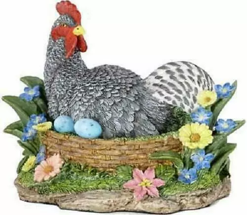 Lenox  Sunrise Rooster Chicken Egg Nest Figurine Centerpiece Easter Spring New