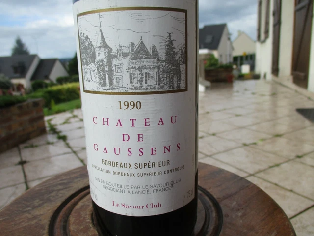       chateau de gaussens 1990 bordeaux superieur 2