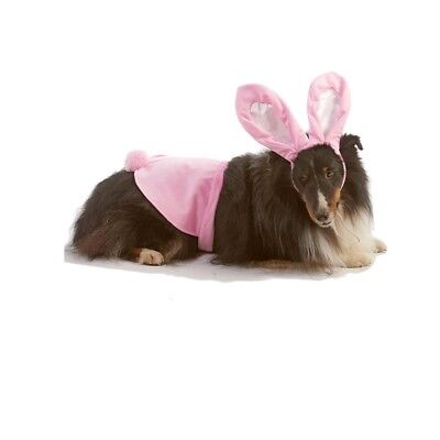Costume Halloween Bunny Per Cani - Ogni - XS - XL - 2 PC Set - Rosa
