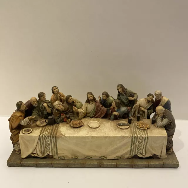 Last Supper Jesus Disciples Roman Inc Figure 2005 4”x 11” Good Condition!