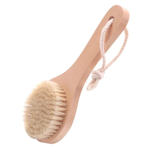 Setola a manico lungo detox maniglia in legno spazzola per corpo spazzola per pelle R5G29652
