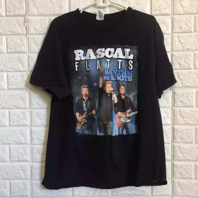 Rascal Flatts rythm & roots Hard Rock Las Vegas STAFF concert tee 2016