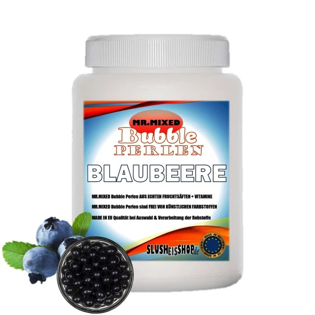 Bubble Tea Perlen BLAUBEERE Fruit Pearls 2kg Popping Boba ohne künstl Farbstoffe