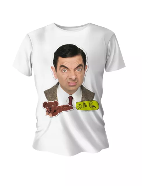 Mr Bean and Teddy Rowen Atkinson Great New Official T Shirt