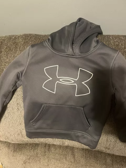 Under Armour Boys Youth Big Logo Fleece Hoodie Pullover