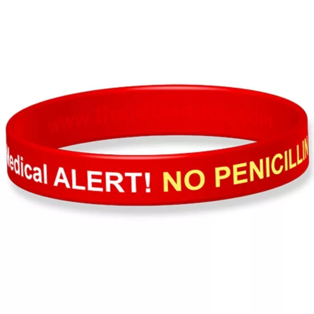 Penicillin Allergy Medical Wristband