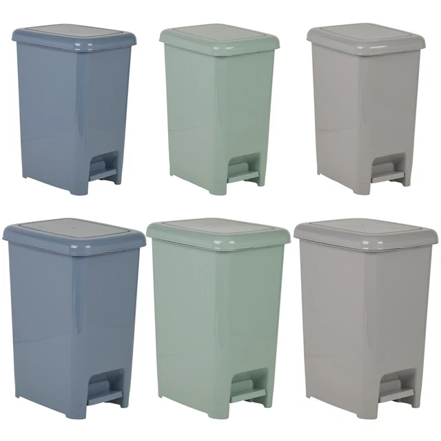PLASTIC 5 LITRE Bin with Pedal Lid Waste Dustbin Rubbish Garbage