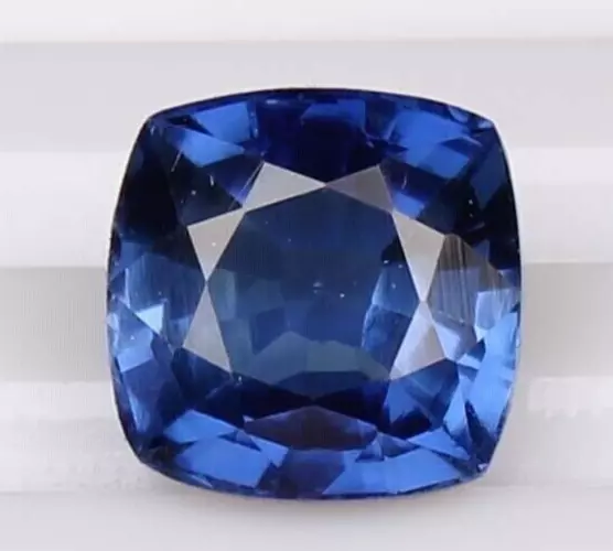 Natural Blue Sapphire Sri Lanka 9.25 Ct Square Cut AAA+ Flawless Loose Gemstone