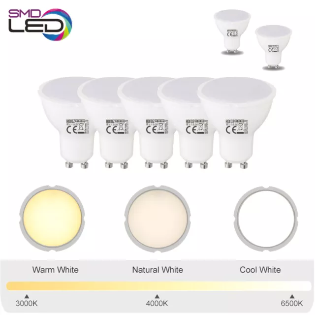 LED SMD Lampe GU10 Spot Strahler Leuchte Glüh-Birne Leuchtmittel Warm Kalt Weiß