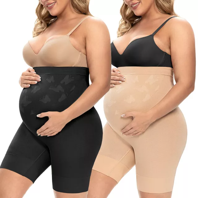 Women Maternity Shorts Pregnancy Pants Belly Adominal Support Shapewear Leggings