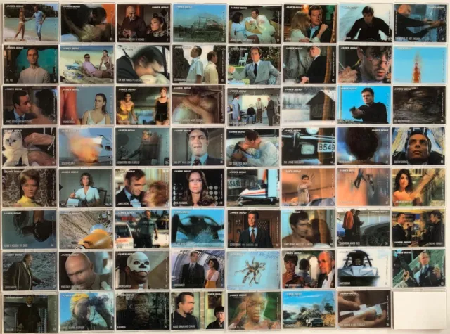 James Bond in Motion 2008 Base Trading Card Set 63 Cards