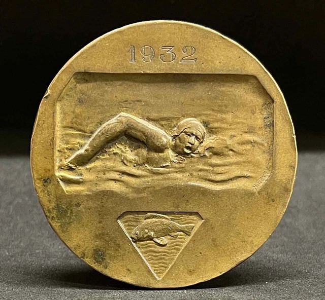 PENDENDIF MEDAILLE SPORT argent Art nouveau 1900 JO Jeux Olympique 2024