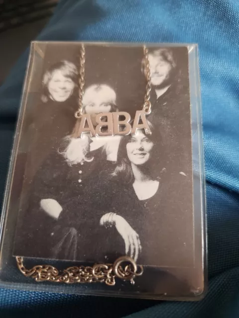 abba chain necklace vgc