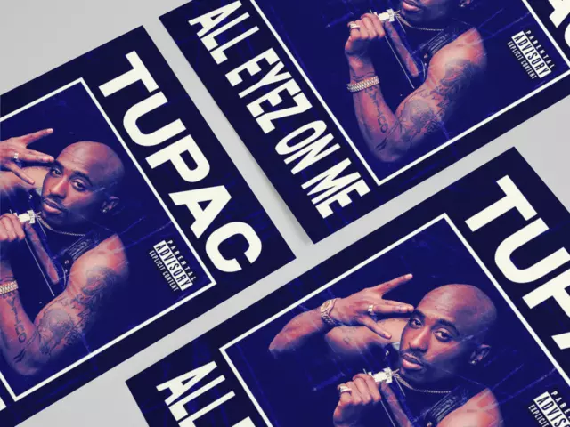 2Pac Tupac Shakur All Eyez On Me Poster Art Album Print 3