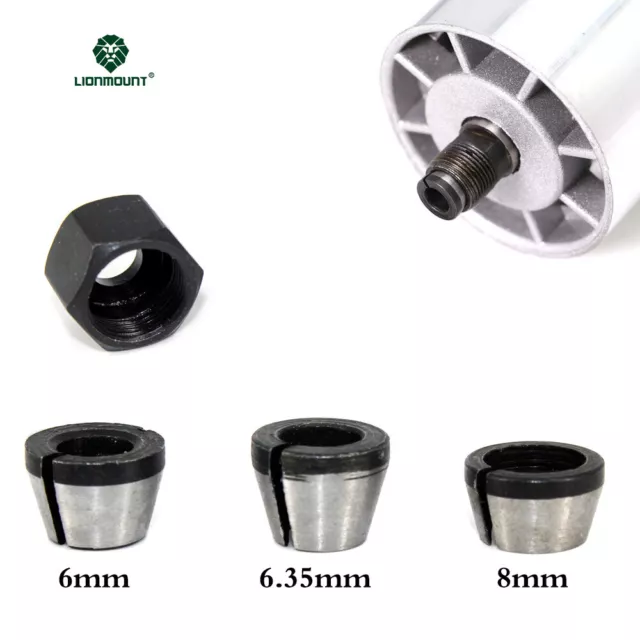 6mm 6.35mm 8mm Router Bit Collet Chuck Clamping Adapter for CNC Engraving 1PC