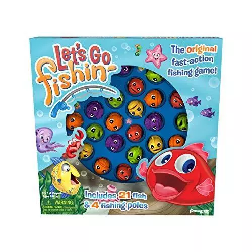 LET'S GO FISHIN' Game by Pressman - Fast-Action Fishing Game!, 1-4