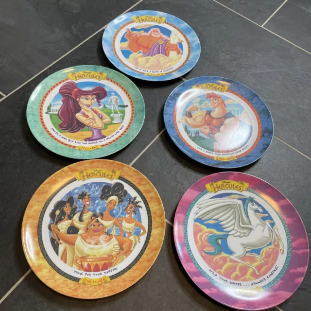McDonalds Disney Hercules Movie Collector 9.5" Plates 1997 VTG SET - 5