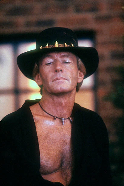 AUSTRALIAN ACTOR PAUL Hogan filming Crocodile Dundee II in 1987 - Old