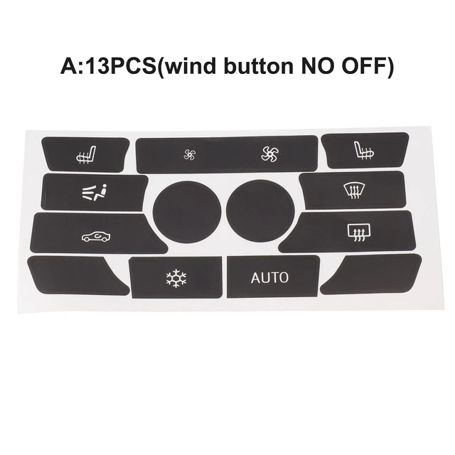 Autocollant Réparation Bouton Pour Corvette C6 (2005-2013) – Vinyle Noir & Blanc