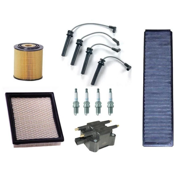 Ignition Wires Spark Plugs Air Cabil and Oil Filters for Mini Cooper S 2002-2006